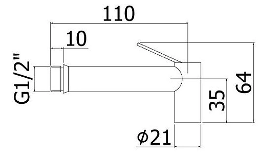 Гигиенический душ Paffoni Tweet Round хром ZDOC120CR