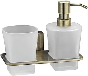 Дозатор для жидкого мыла Wasserkraft Exter бронза 5289, 1