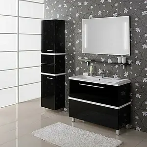 Полка Aquaton Турин чёрный матовый 1A121903TU950 Полка Aquaton Турин чёрный матовый 1A121903TU950, 2