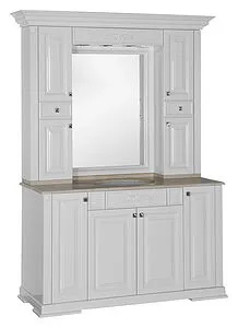 Шкаф-зеркало Aquanet Кастильо 140 белый 183174, 4