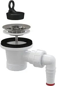 Выпуск для мойки AlcaPlast полированная сталь A31P, 1