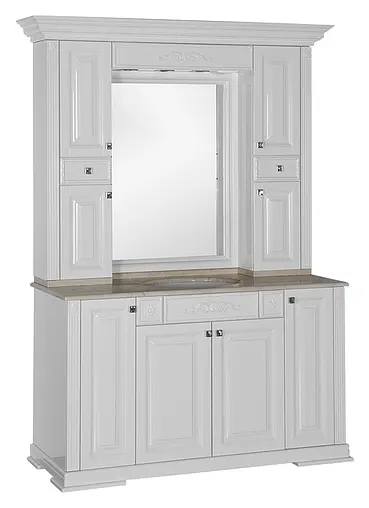 Шкаф-зеркало Aquanet Кастильо 140 белый 183174