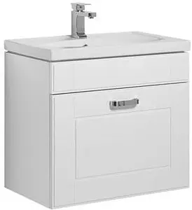 Тумба-умывальник Aquanet Рондо 60 белый 00189158+00185476, 1