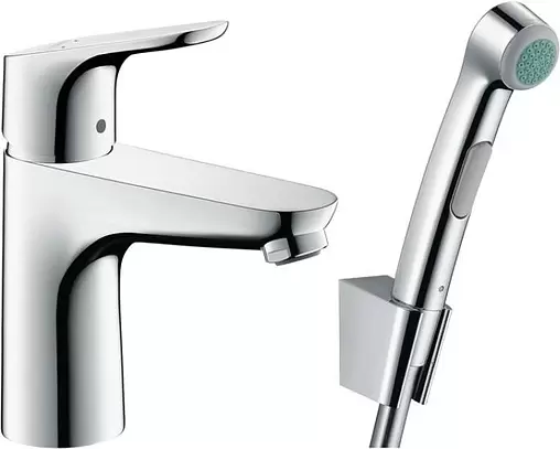 Смеситель для раковины с гигиеническим душем Hansgrohe Focus хром 31927000