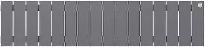 Радиатор биметаллический 16 секций Royal Thermo PianoForte 200 Silver Satin RTPSS20016, 2