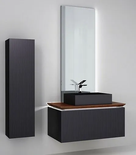 Тумба под умывальник подвесная Jorno Strong 100 антрацит Str.01.100/P/A Тумба под умывальник подвесная Jorno Strong 100 антрацит Str.01.100/P/A