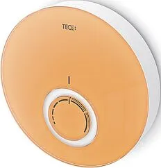 Дизайнерская панель комнатного терморегулятора TECEfloor DT стекло оранжевое/белый корпус 77400017