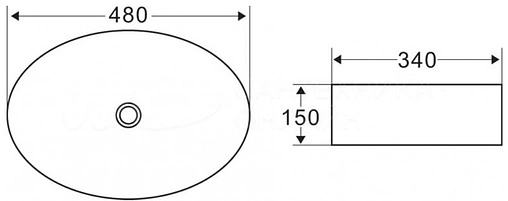 Раковина BelBagno 48 белый BB1085