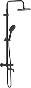 Душевая система с термостатом для ванны Damixa Jupiter чёрный матовый 977810300 Душевая система с термостатом для ванны Damixa Jupiter чёрный матовый 977810300, 1