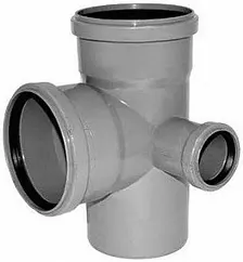 Крестовина двухплоскостная правая внутренняя D=110x110x50мм Угол 87° Политэк 1201104