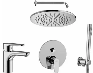 Комплект для душа 5 в 1 Paffoni Green хром 00255126 Комплект для душа 5 в 1 Paffoni Green хром 00255126, 1