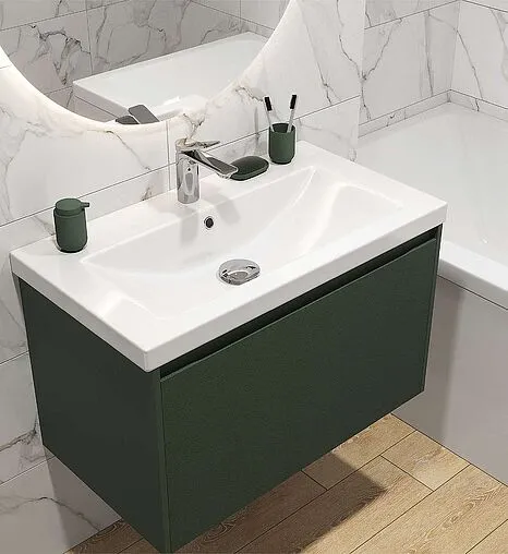 Тумба под умывальник подвесная Cersanit Grande 80 зеленый 64303
