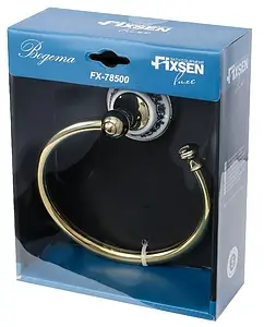 Полотенцедержатель Fixsen Bogema gold золото/белый FX-78511G, 2