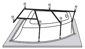 Ванна акриловая Vagnerplast Cavallo 160x90 L VPBA169CAV3LX-04, 3