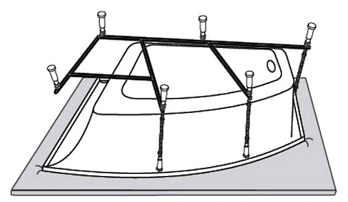Ванна акриловая Vagnerplast Cavallo 160x90 L VPBA169CAV3LX-04