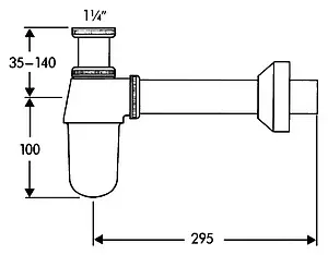 Сифон бутылочный для раковины Hansgrohe Flowstar хром 52010000 Сифон бутылочный для раковины Hansgrohe Flowstar хром 52010000, 2