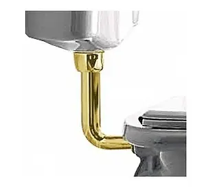 Труба к подвесному бачку Kerasan Retro золото 750491 Труба к подвесному бачку Kerasan Retro золото 750491, 1