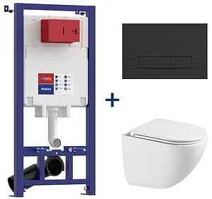 Комплект 5 в 1 Lemark Peneda+ Bit+Glazer White 100802428 с кнопкой Bit 9802006 черный матовый soft touch Комплект 5 в 1 Lemark Peneda+ Bit+Glazer White 100802428 с кнопкой Bit 9802006 черный матовый soft touch, 1