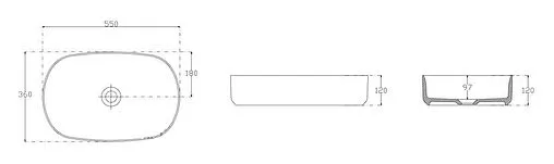 Раковина ISVEA Infinity 55 черный матовый 10NF65055-2N