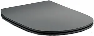 Крышка-сиденье для унитаза с микролифтом Ideal Standard Tesi Silk Black черный матовый T3527V3 Крышка-сиденье для унитаза с микролифтом Ideal Standard Tesi Silk Black черный матовый T3527V3, 1