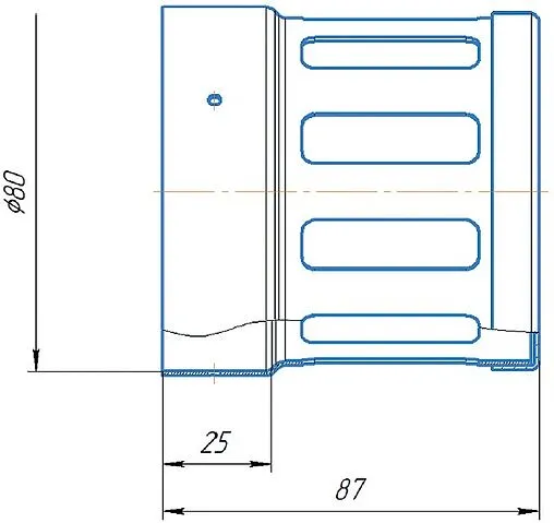 Наконечник дымохода Ø 80мм (алюминий) Krats Z80-1