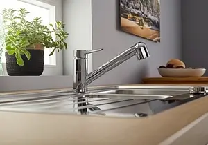 Смеситель для кухни с выдвижным изливом Blanco Blancowega-S II хром 526416 Смеситель для кухни с выдвижным изливом Blanco Blancowega-S II хром 526416, 3