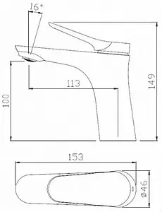 Смеситель для раковины SMARTsant Сфера хром SM293506AA, 2