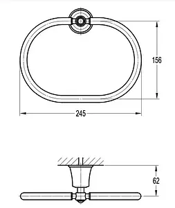 Полотенцедержатель Swedbe Terracotta Art терракотовый 2540, 2