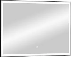 Зеркало с подсветкой Continent Aralia Black Led 90x70 с подогревом чёрный ЗЛП710, 1