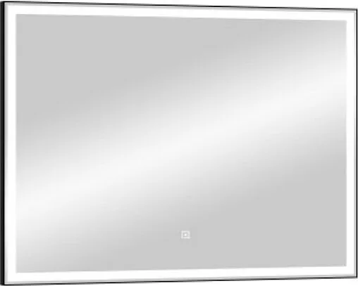 Зеркало с подсветкой Continent Aralia Black Led 90x70 с подогревом чёрный ЗЛП710