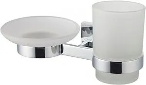 Стакан с мыльницей SMARTsant Модерн хром SM02053AA Стакан с мыльницей SMARTsant Модерн хром SM02053AA, 1