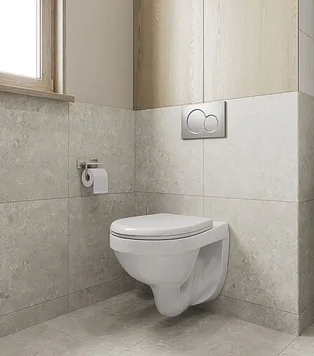 Комплект 5 в 1 Santeri Альфа комфорт 1.3816.4.S00.00B.2 с кнопкой хром глянцевый