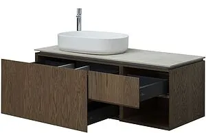 Тумба-умывальник подвесная Allen Brau Infinity 120 L дуб 1.21006.NO+ Тумба-умывальник подвесная Allen Brau Infinity 120 L дуб 1.21006.NO+, 4