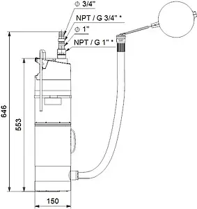 Автоматическая погружная насосная установка Grundfos SBA 3-45 AW 97896312 Автоматическая погружная насосная установка Grundfos SBA 3-45 AW 97896312, 2
