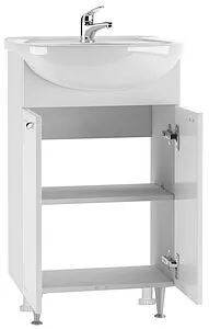 Тумба-умывальник напольная Айсберг Классик 50 белый DA1014T+46200081927581, 3