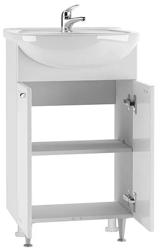 Тумба-умывальник напольный Айсберг Классик 50 белый DA1014T+46200081927581