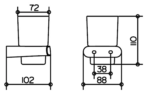 Стакан Keuco Elegance new хром 11650019000