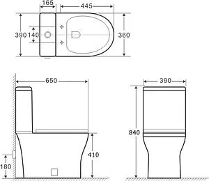 Чаша унитаза Aquanet Roll 2-C белый Roll 2-C, 2
