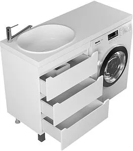 Тумба-умывальник напольная Uperwood Tanos 120 L белый 291021009 Тумба-умывальник напольная Uperwood Tanos 120 L белый 291021009, 5