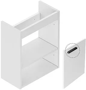 Дверь тумбы под умывальник Ravak Chrome II SD 40 белый/чёрный X000001750, 3