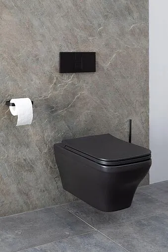 Унитаз подвесной безободковый Allen Brau Infinity черный матовый 4.21011.31