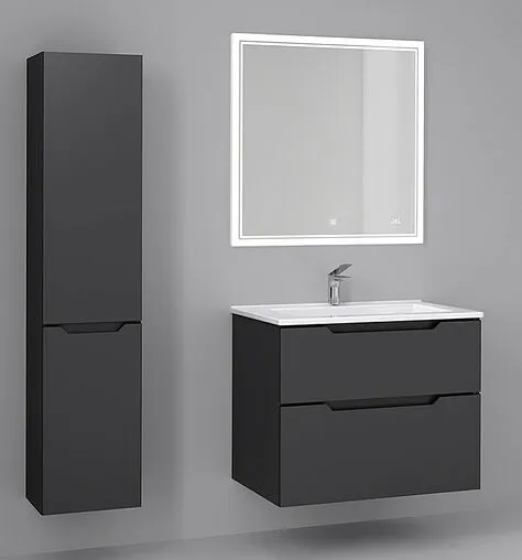 Тумба под умывальник подвесная Jorno Slide 75 антрацит Sli.01.75/P/A Тумба под умывальник подвесная Jorno Slide 75 антрацит Sli.01.75/P/A