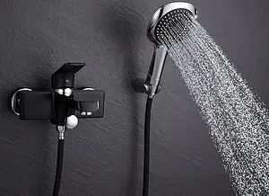 Смеситель для ванны D&K Berlin Technische чёрный/хром DA1433215, 4