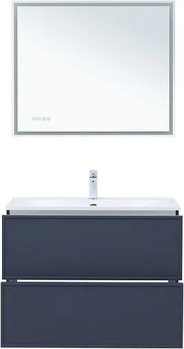 Тумба-умывальник Aquanet Арт 90 маренго 00313266+00318928