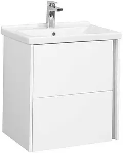 Тумба-умывальник подвесная Aquaton Стоун 60 белый 1A2314K1SX010, 1