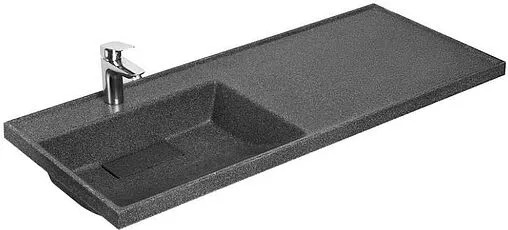 Раковина Aquaton Лондри 120 L графит 1A72843KLH21L