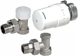 Комплект вентилей терморегулирующих угловых ½" в/н Arco Tibet KCT01 Комплект вентилей терморегулирующих угловых ½" в/н Arco Tibet KCT01, 1