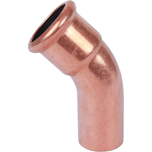 Отвод пресс однораструбный 28мм угол 45° Sanha 6040 1604028