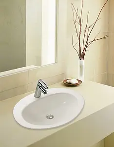 Раковина Jacob Delafon Ovale Dessus 50 белый E1358-00, 3