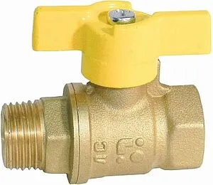 Кран шаровый для газа ½&quot;в x ½&quot;н БАЗ 11б27п БАЗ.А11.1.15.40, 3